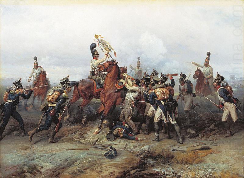 Feat of Cavalry Regiment at the battle of Austerlitz in 1805., Bogdan Villevalde